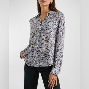 Rails Josephine Reptile-Print Button-Front Shirt